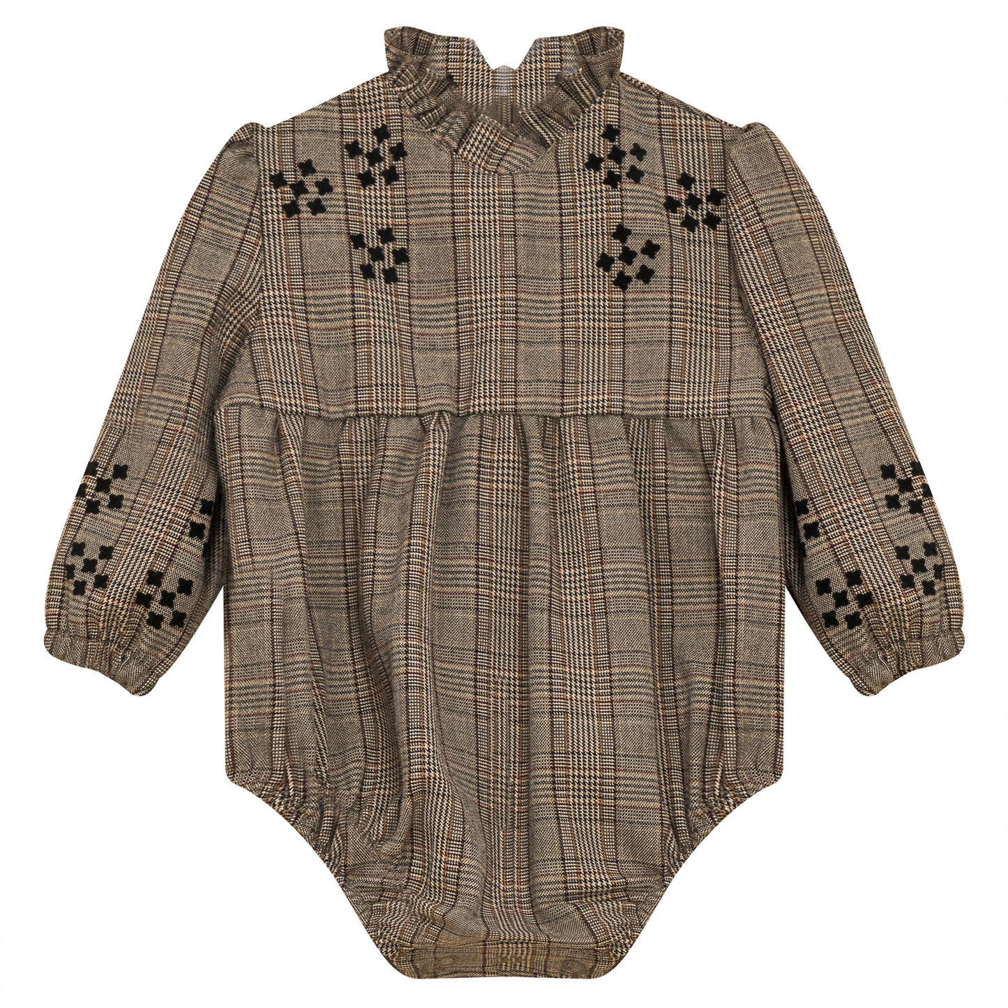 Woven Plaid Bubble Beige