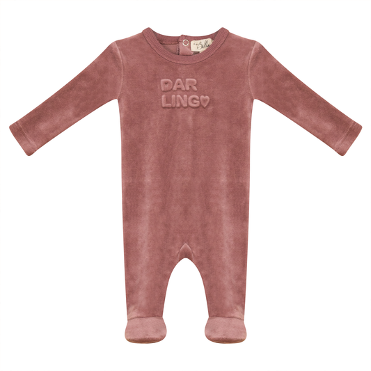 Charming and Darling Print Onesie Rose