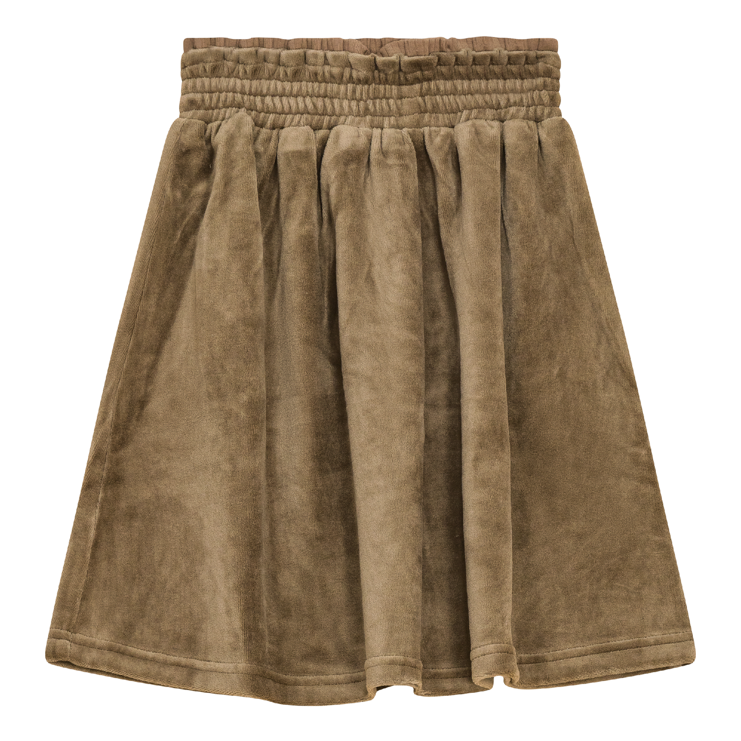 Velour A-Line Skirt Cocoa
