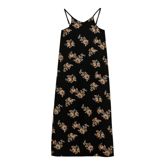Velvet Floral Jumper Black