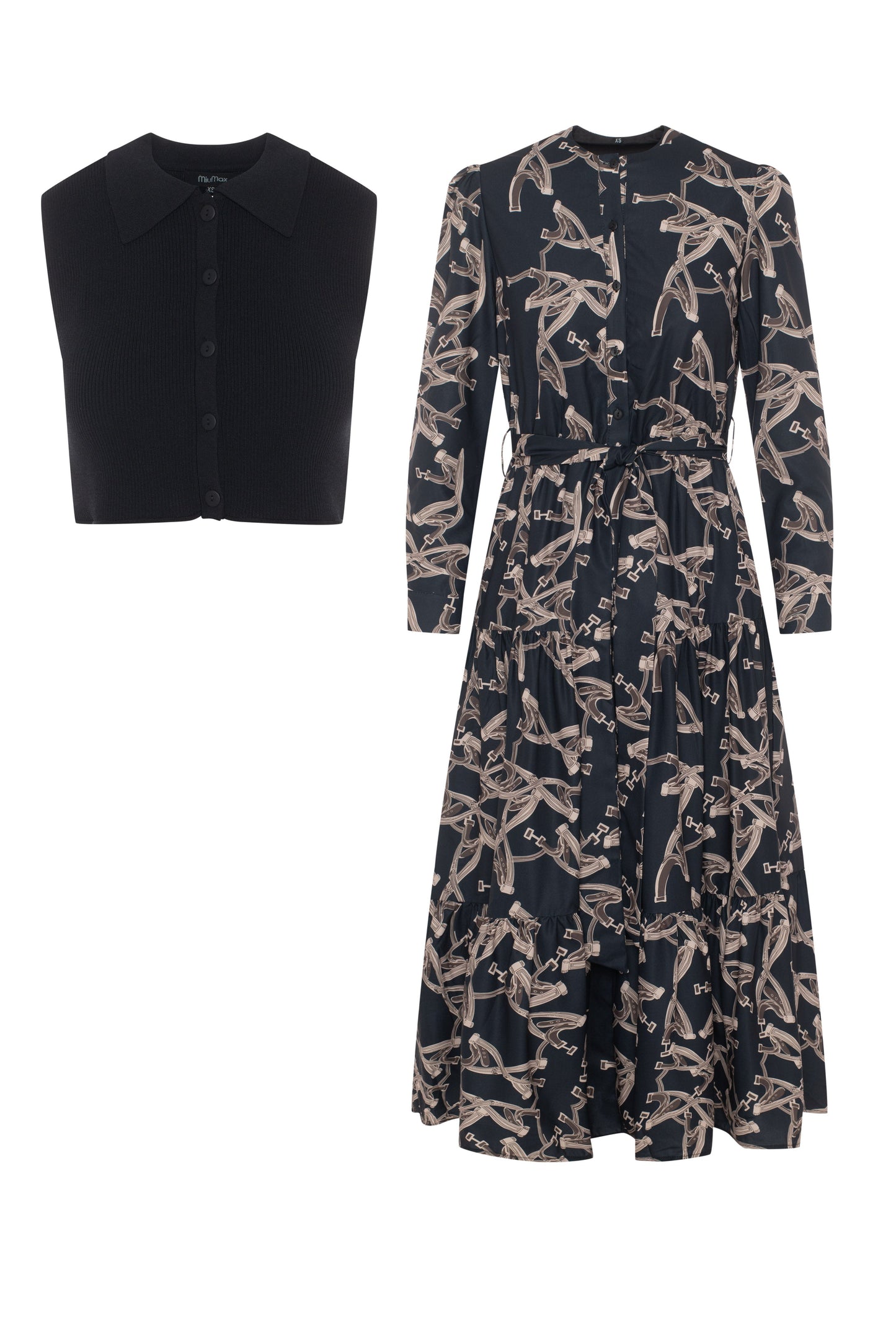 Cropped Midi Dress Set