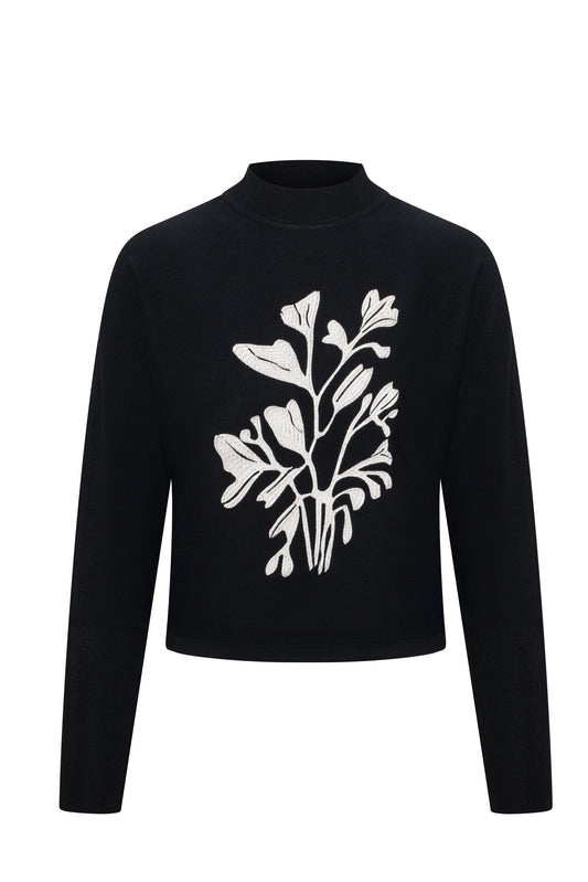 Dolman Sweater With Print