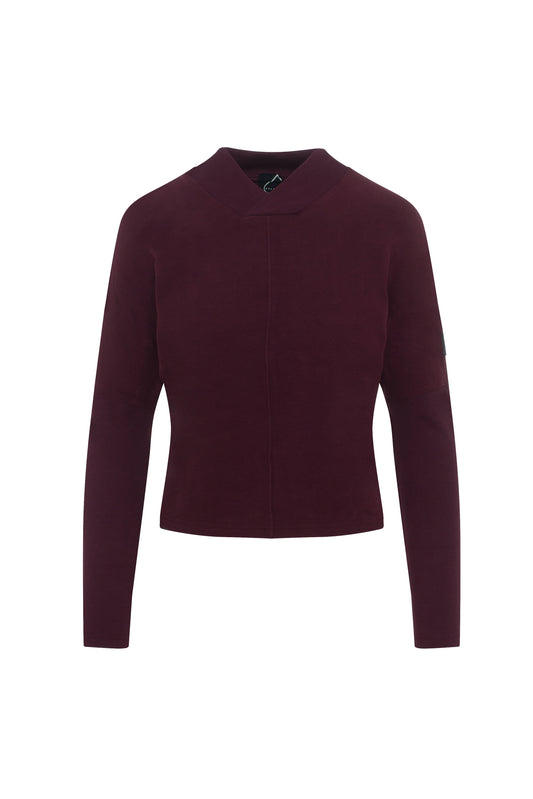 Sweatshirt Rib Combo Dark Wine