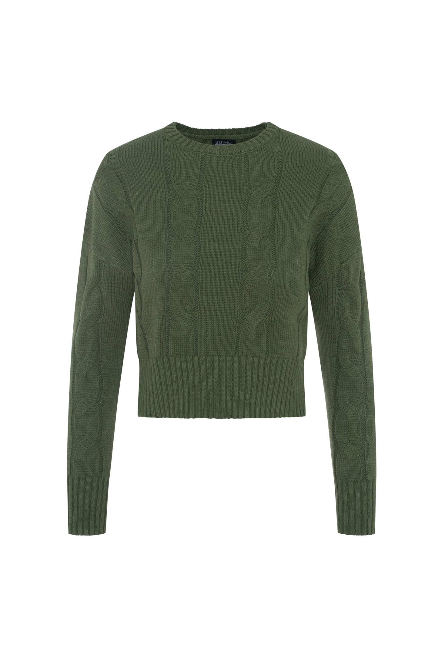Cable Sweater Dark Olive