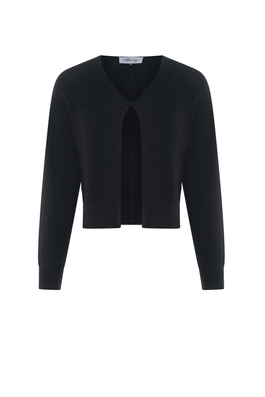 Cropped Knit Bolero Dark Olive