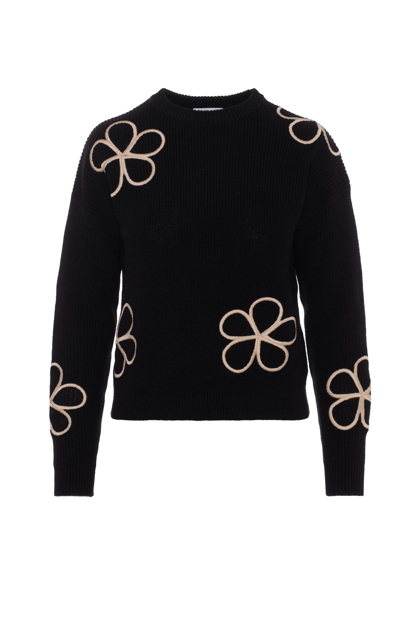 Embroidered Sweater Black