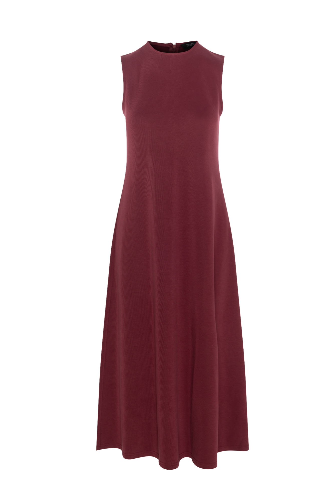 Ribbed Midi Jumper Burgundy