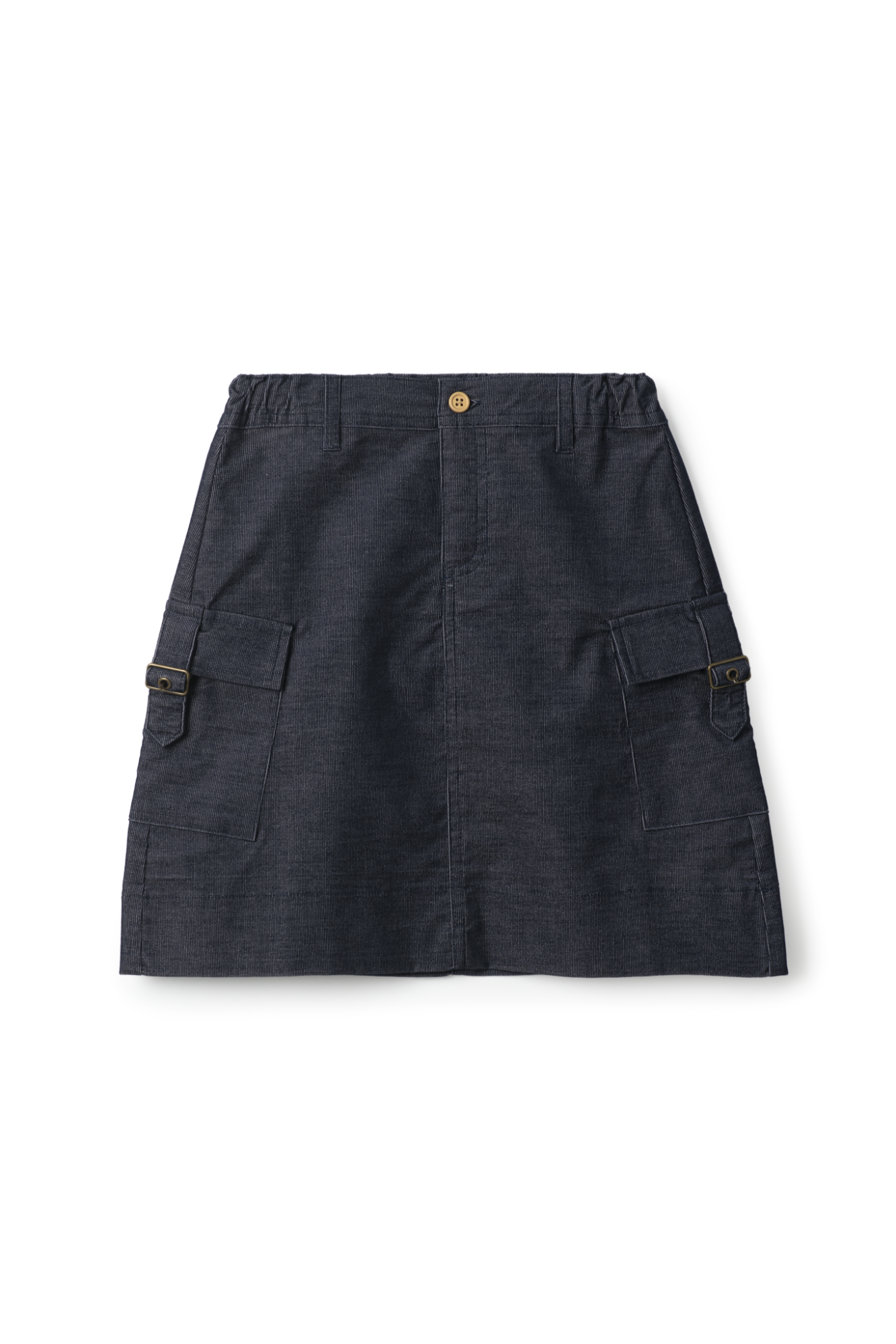 Corduroy A-Line Skirt Navy