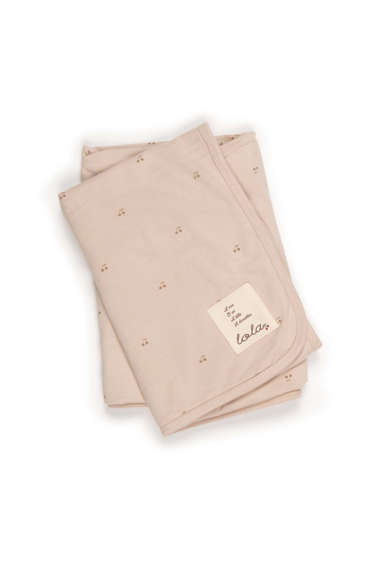 Cherry Print Blanket Linen One Size