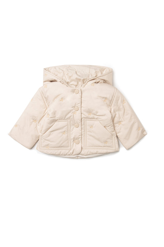 Cherry Hood Coat Linen