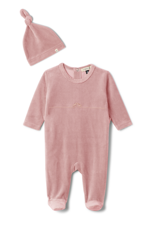 Rocking Horse Stretch Onesie Pink