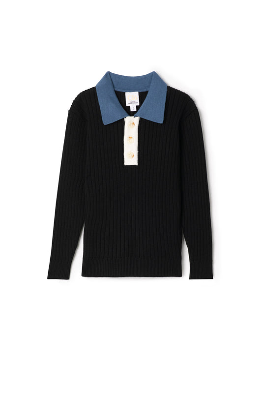 Multi Polo Rib Sweater