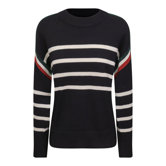 Maternity Drop Shoulder Sweater Black Cream