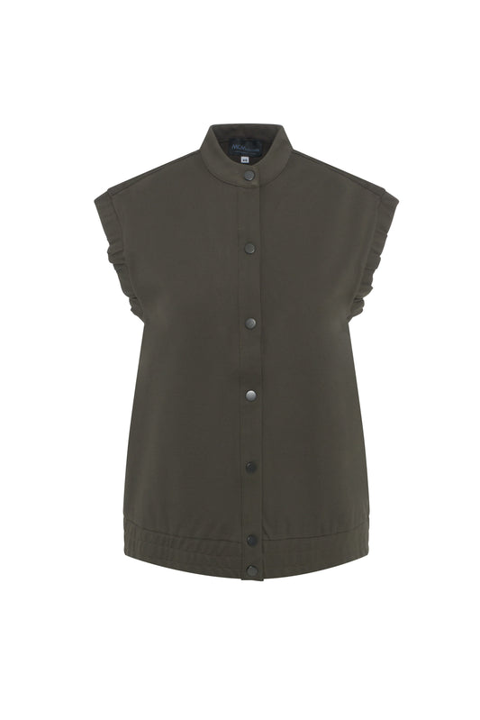 Maternity Ponte Top Dark Olive
