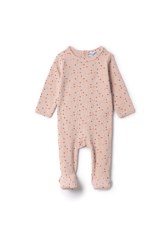 Sprinkle Stars Print Onesie Pink