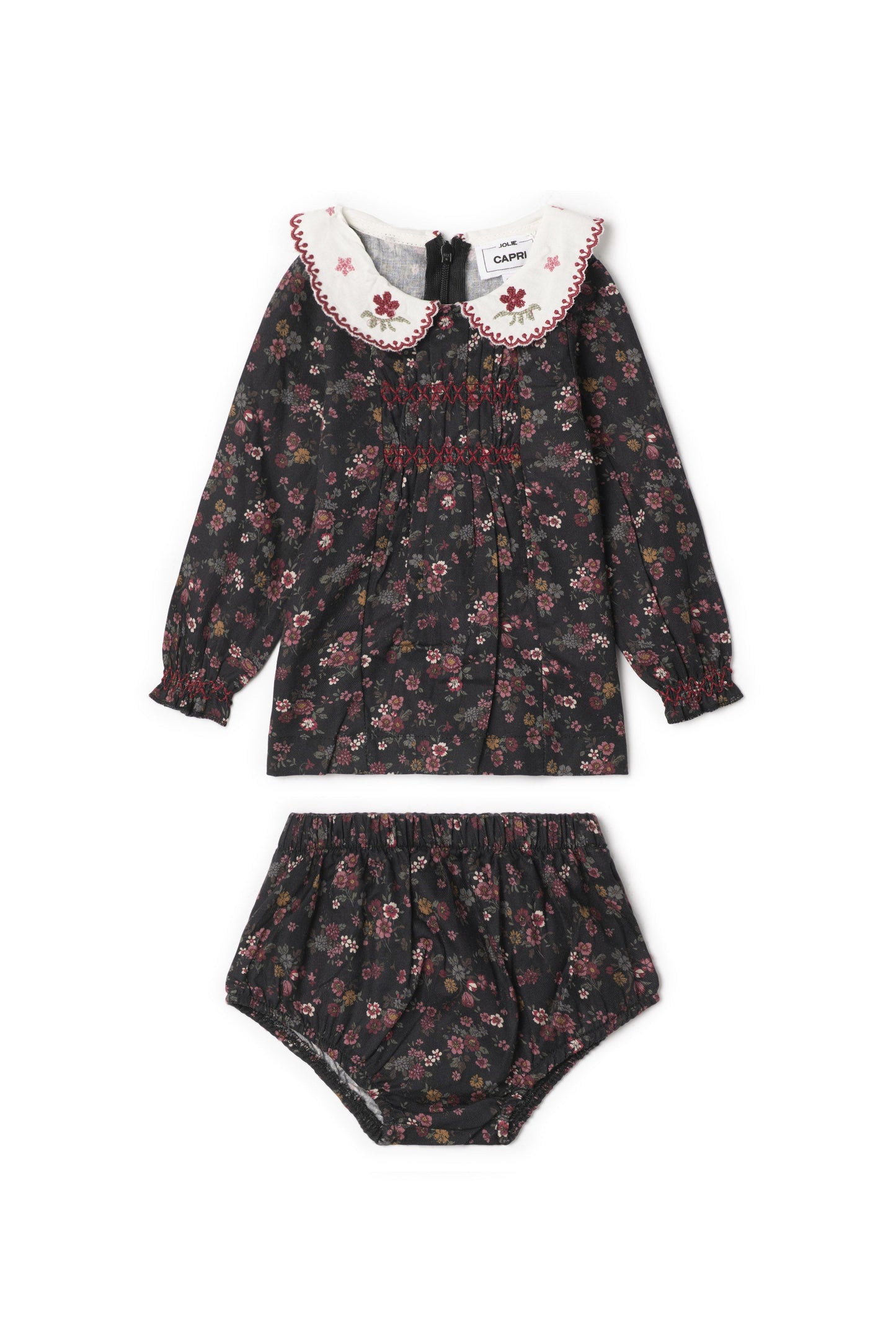 Woven Embroidered Set Black