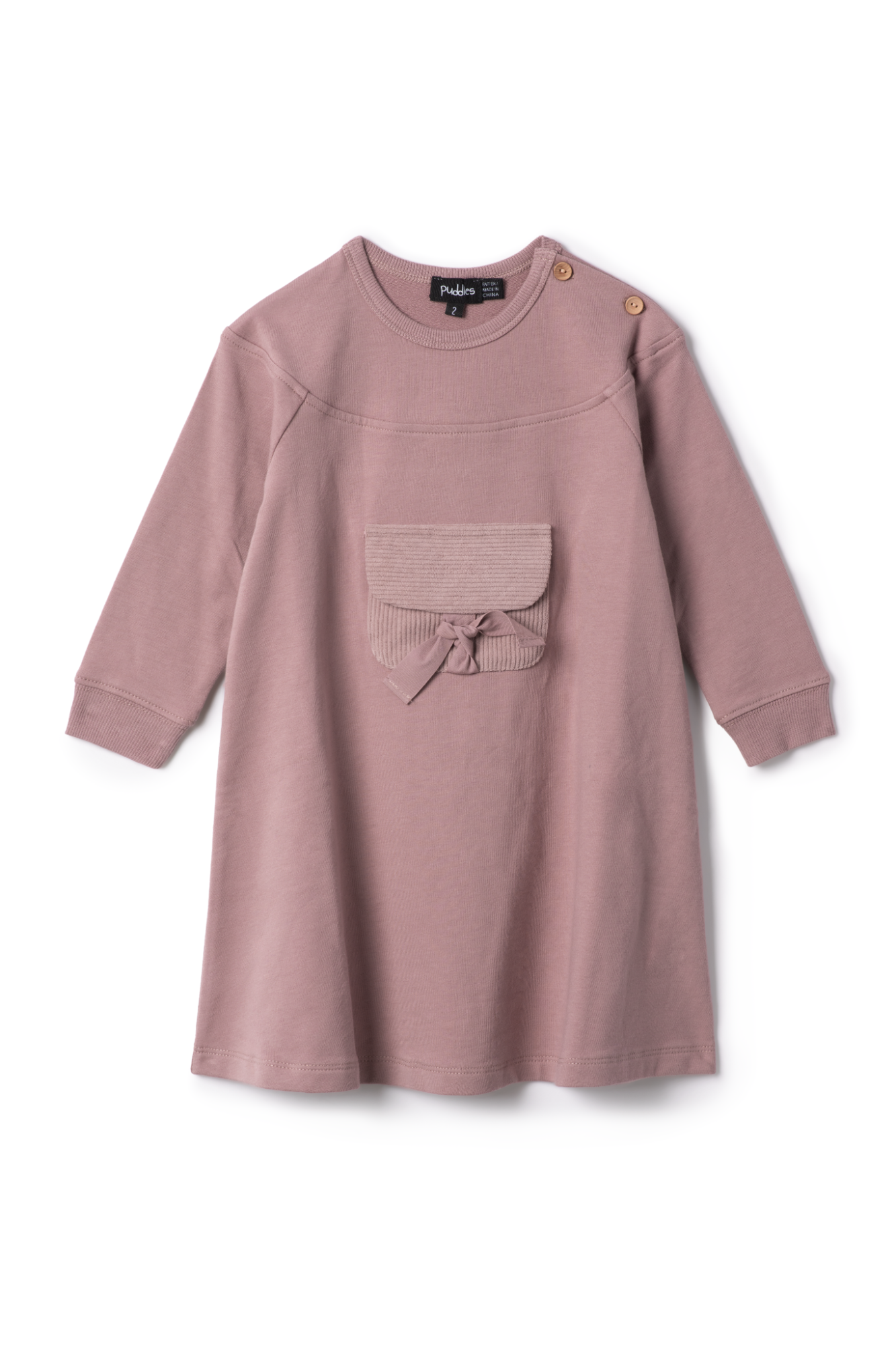 Corduroy Pocket Dress Twilight Mauve
