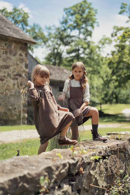 Velvet Embroidered Floral Dress