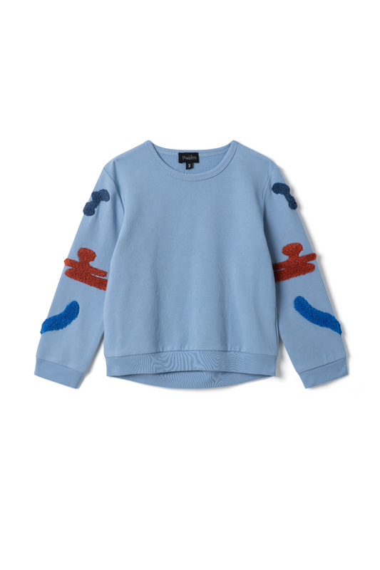 Hook Stitch Sweatshirt Bluebelle