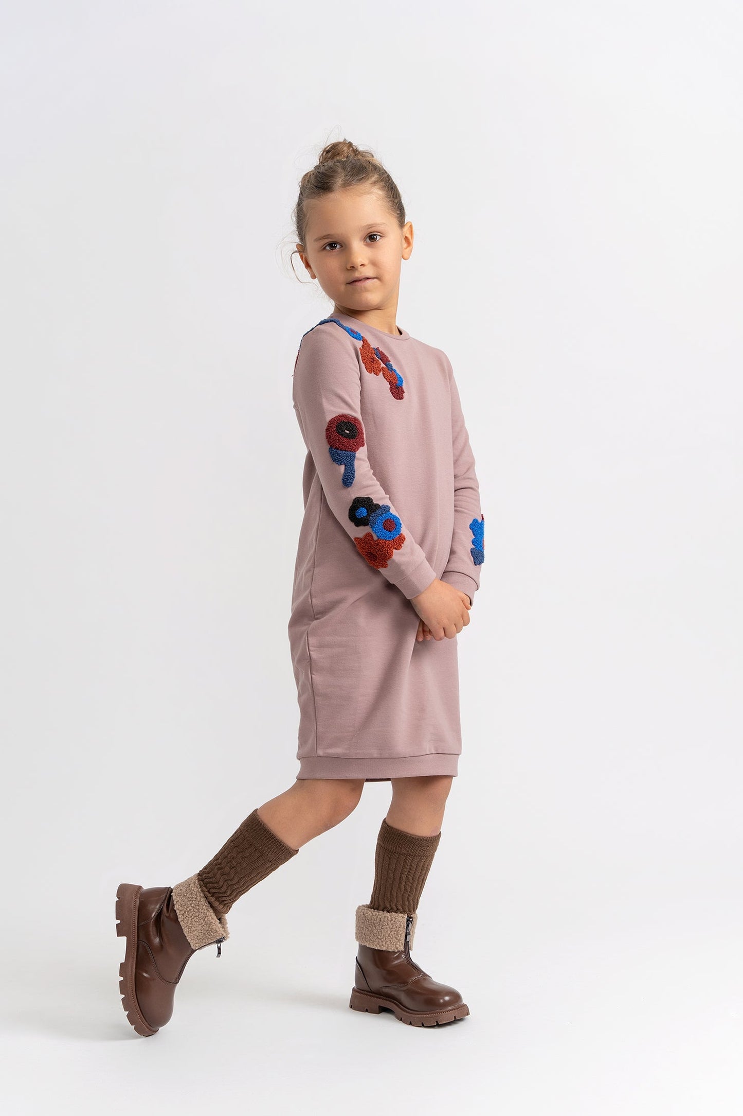 Hook Stitch Sweatershirt Dress