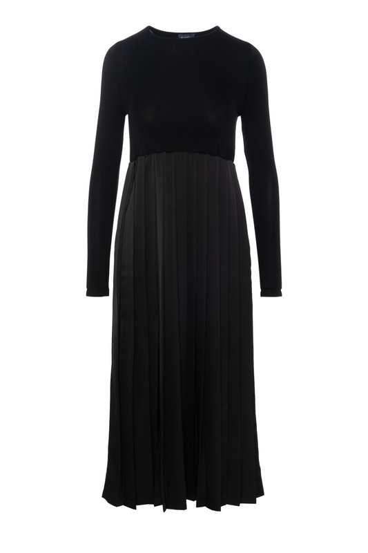 Pleated Dress Black