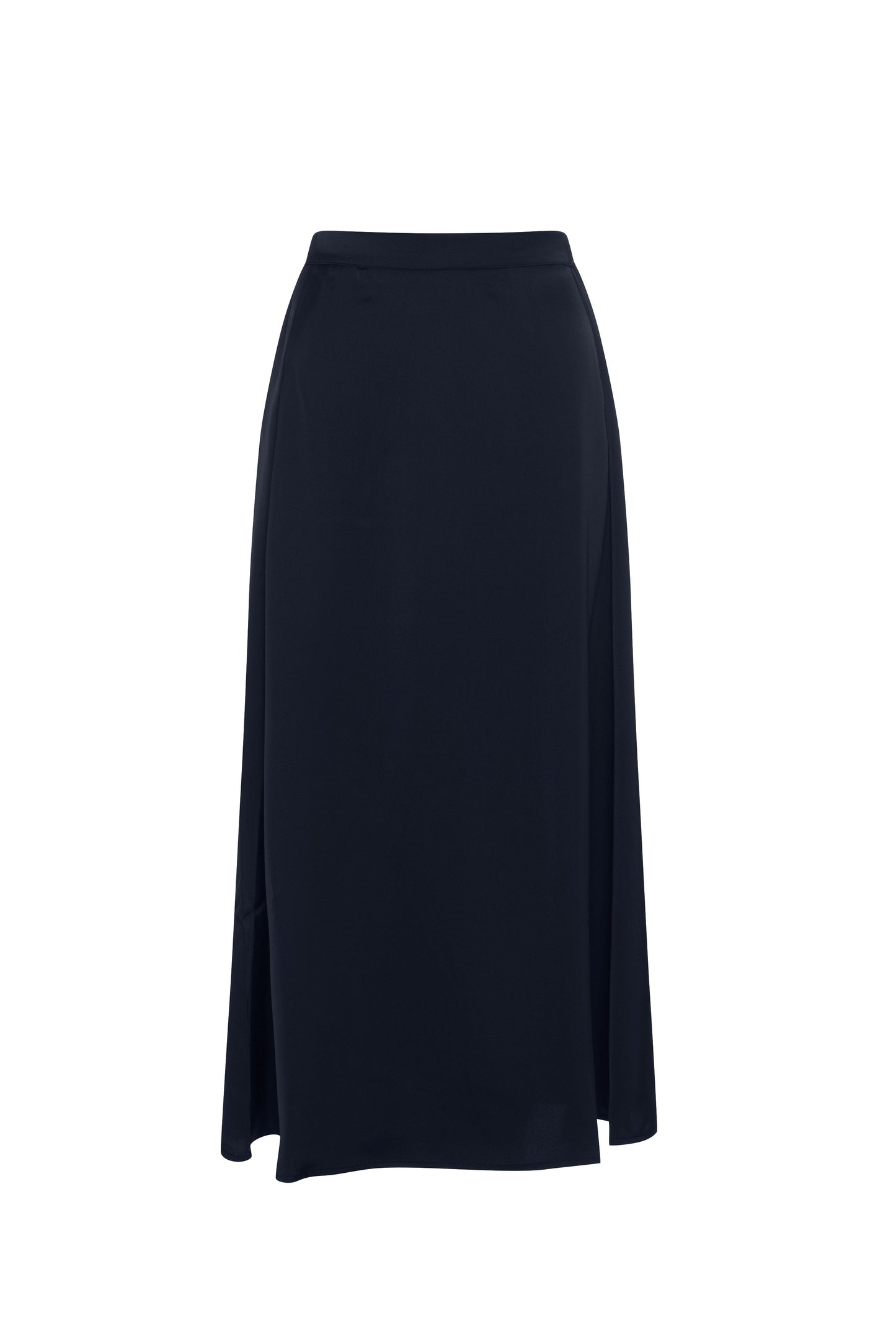 Satin Skirt Navy