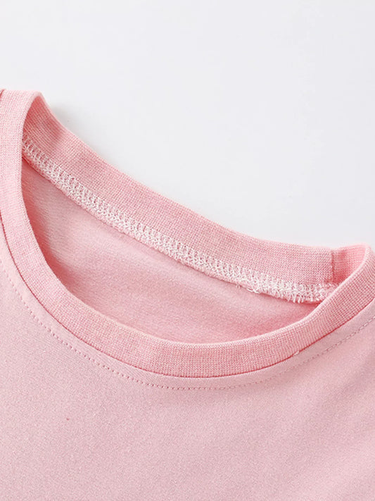 Children's Unicorn Print Long Sleeve Dress