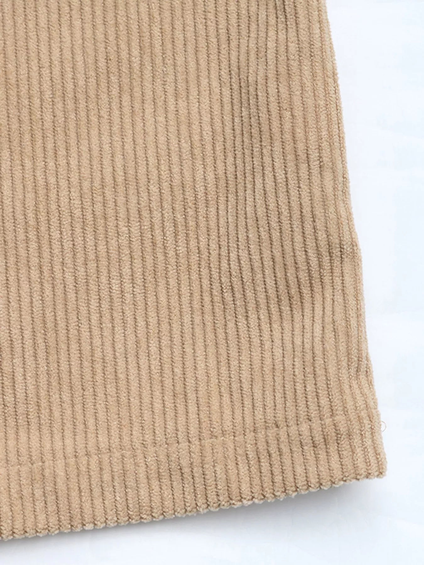 Casual Corduroy Overall Dress