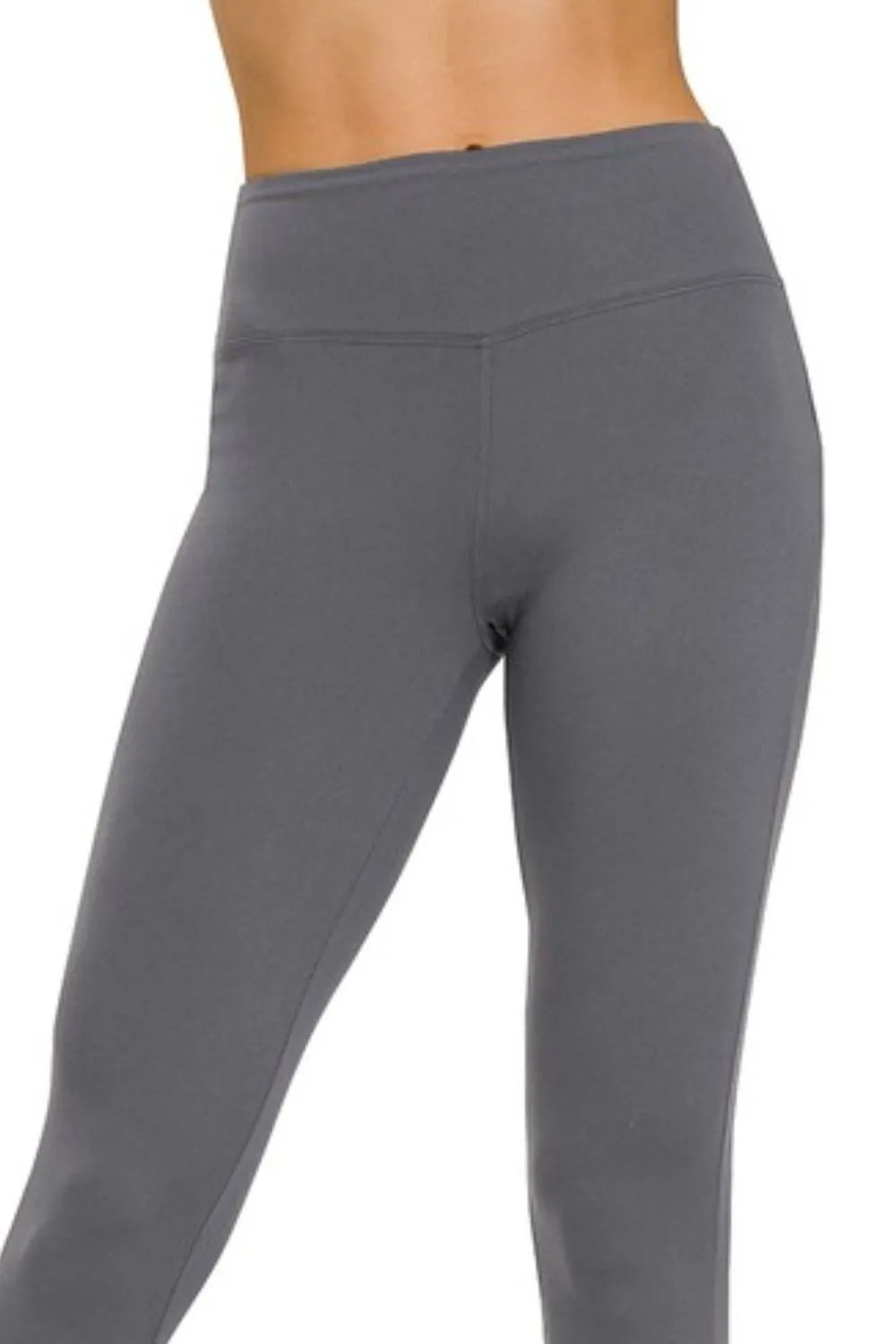 Zenana Microfiber Waistband Leggings