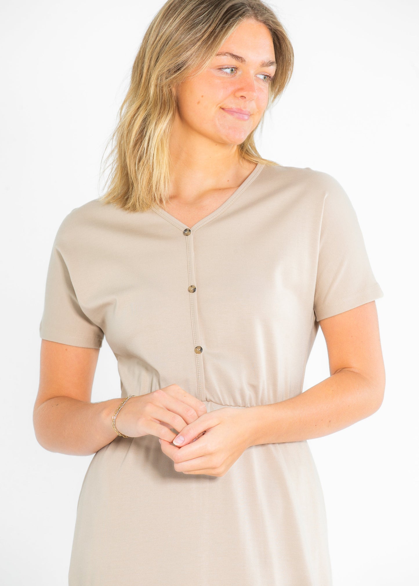 Ella Cinched Waist Maxi Dress