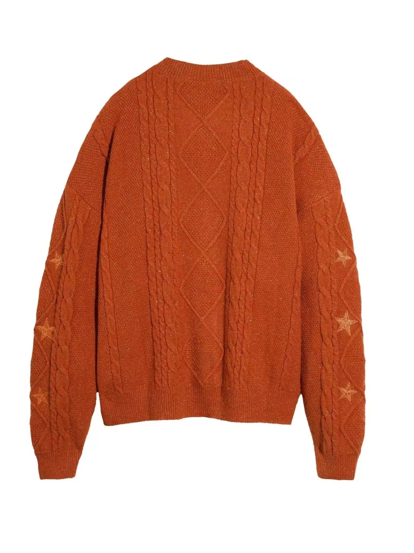 Cable Knit Button Up Cardigan