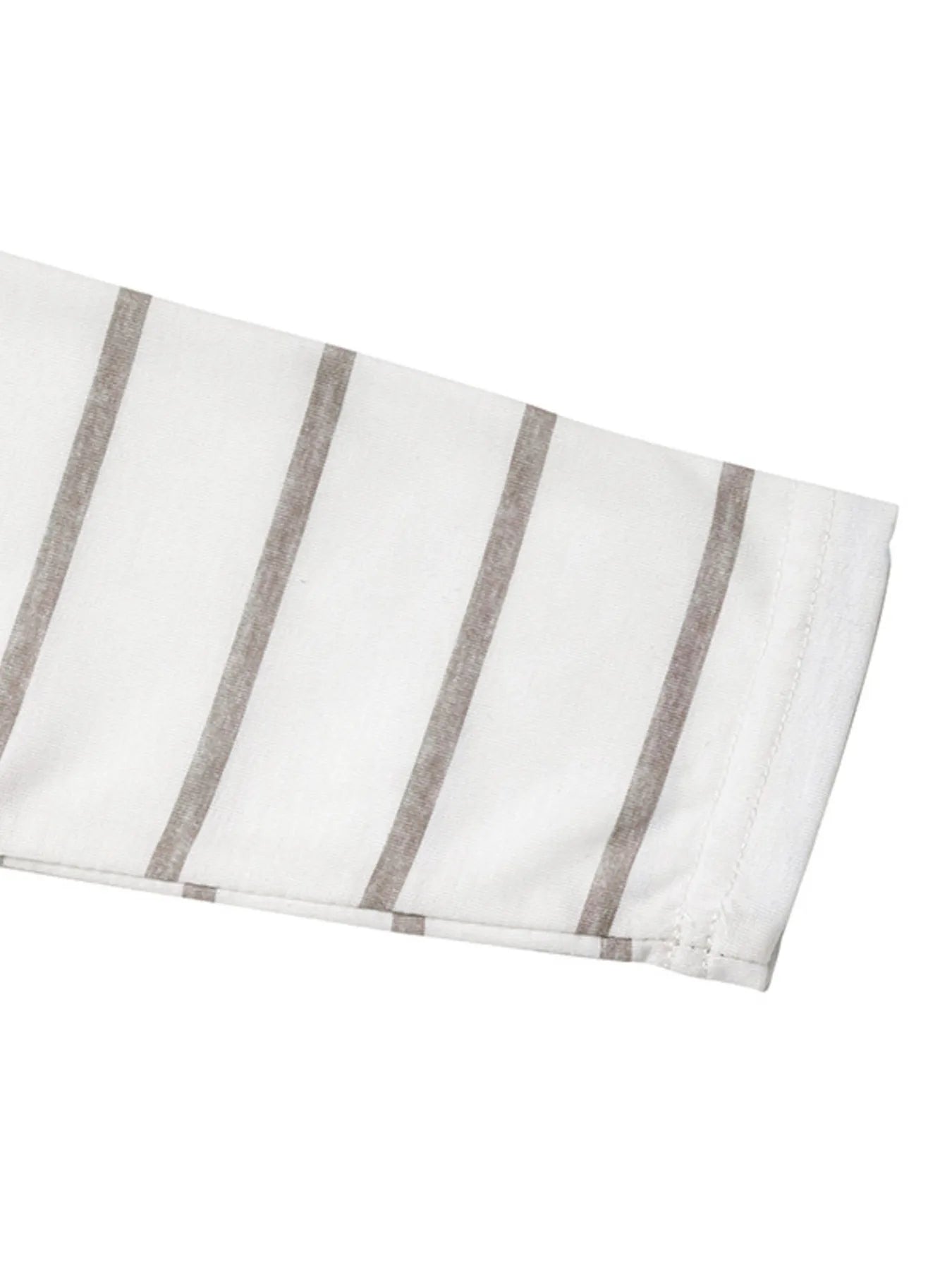 Casual Striped Long Sleeve Color Block T-Shirt