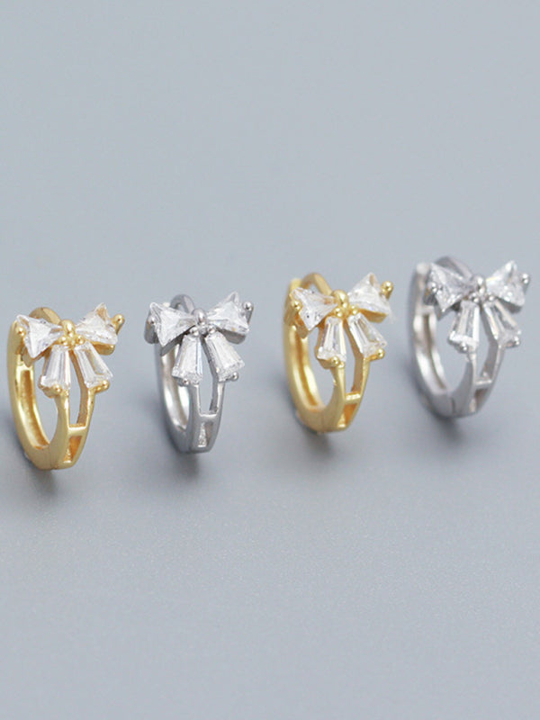 Women's Exquisite and Cute Bow Heart Shape Earrings