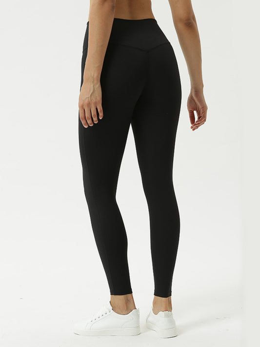 Women's High Elasticity Knit Leggings - Four Season Mid Waist
