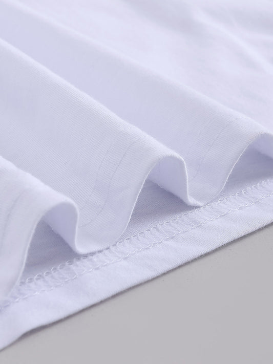 Women's Leopard Shamrock Print Cotton T-Shirt - Lucky Casual Tee