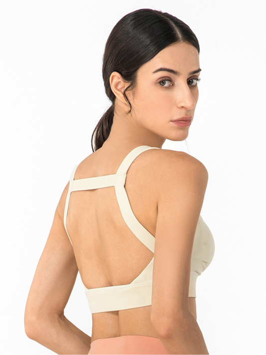 Women's Anti-Hunchback Posture Correction Sports Bra with Chest Pad
