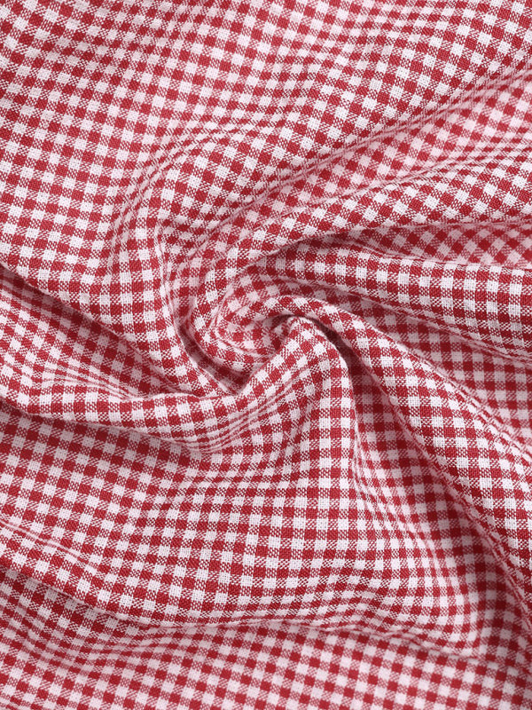 Checked halter neck vest