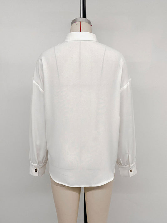 Sequined long-sleeved women's fashionable shirt