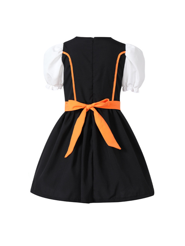 Girls Oktoberfest Costume Dress - Multi-Color Festival Outfit