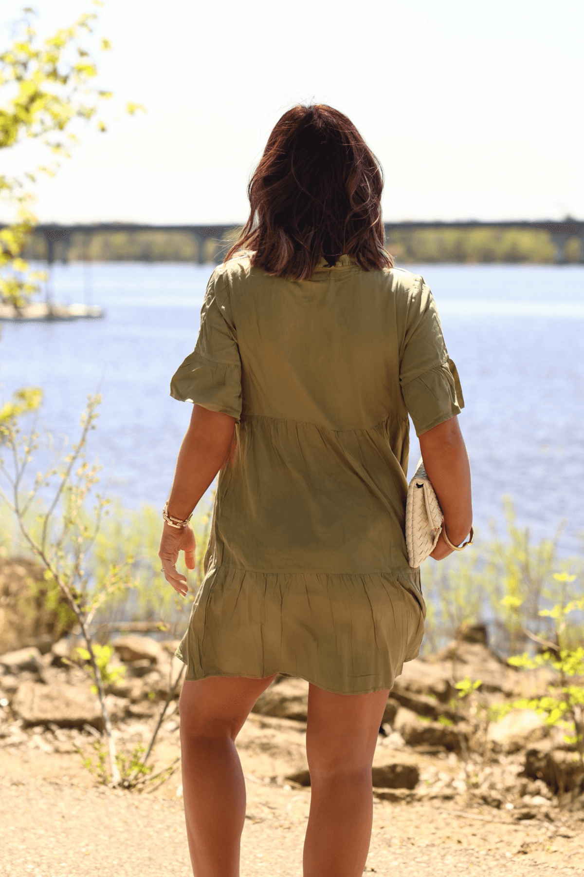 Jessica Green Tiered Mini Dress - FINAL SALE