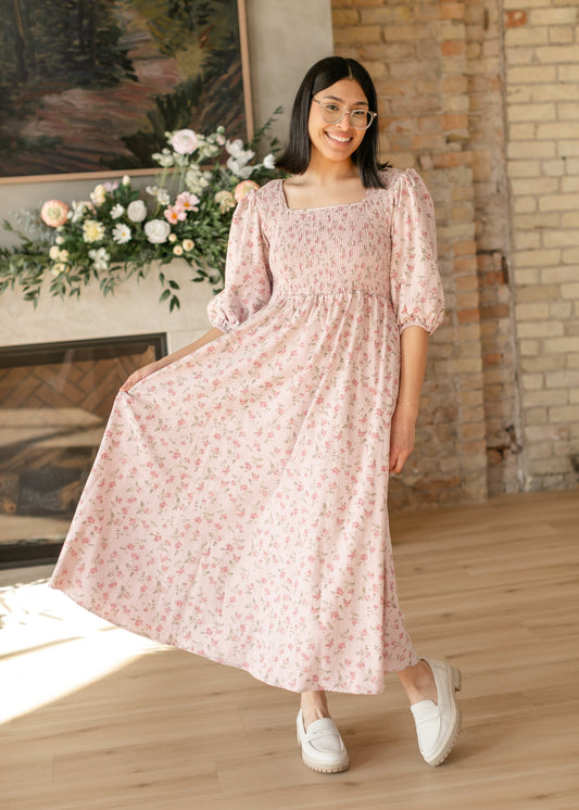 Kayleen Floral Maxi Dress - FINAL SALE Pink