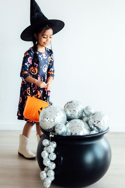 Sweet Tooth 3/4 Sleeve Pocket Twirl Dress