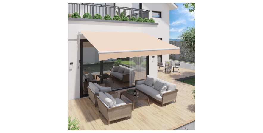 U-MAX Retractable Patio Awning – Perfect Sun Shade for Outdoor Comfort