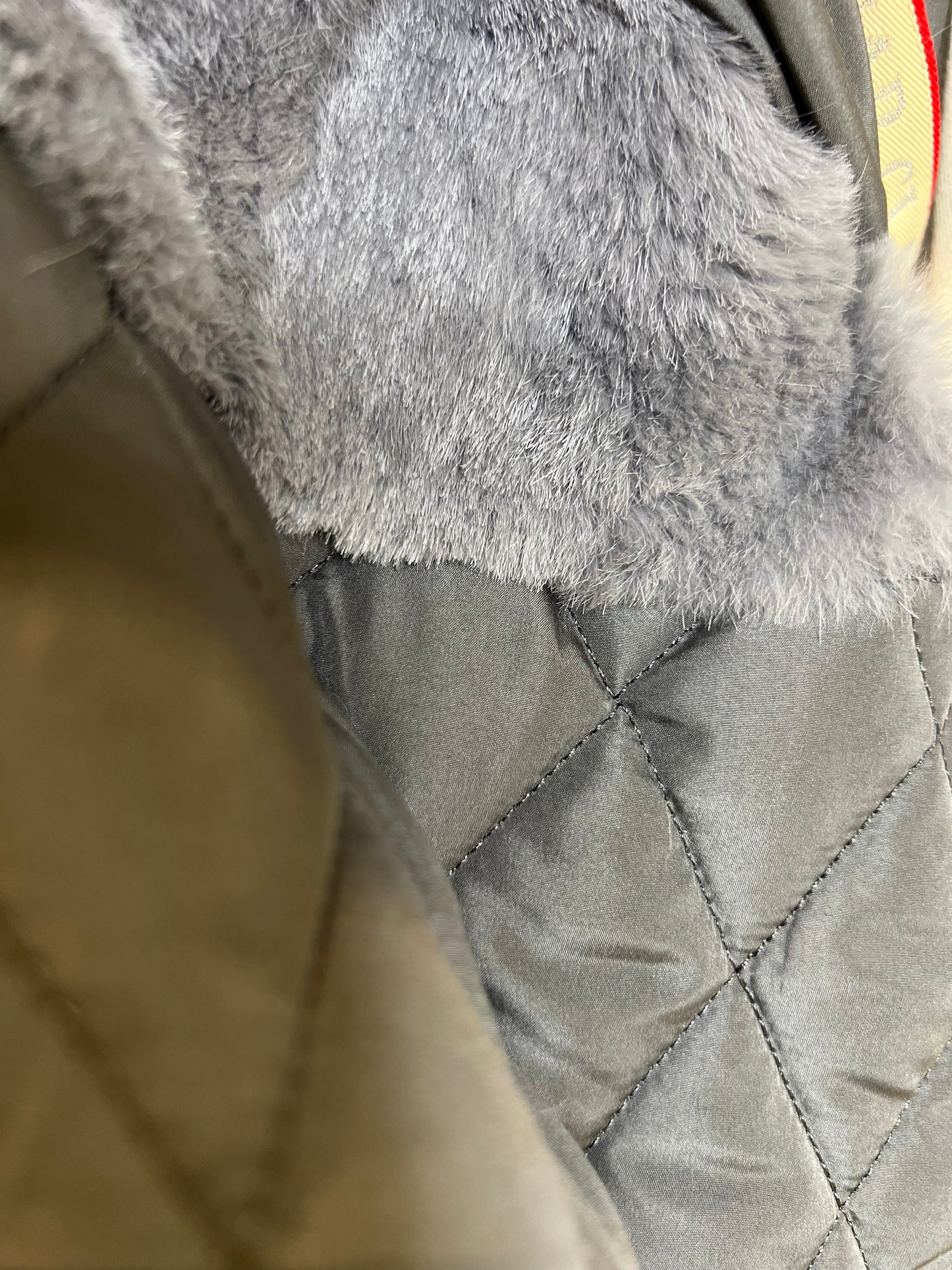 Genuine Silver Fox Fully Lined Hood Rabbit Insulated Parka