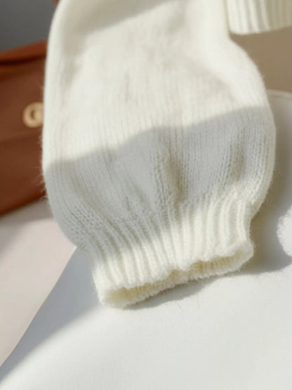 Bow-Knot Embellished V-Neck Cardigan