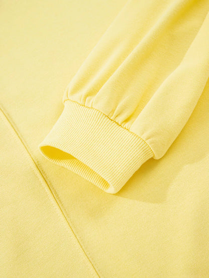 Contrast Frill Hem Round Neck Top and Shorts Set