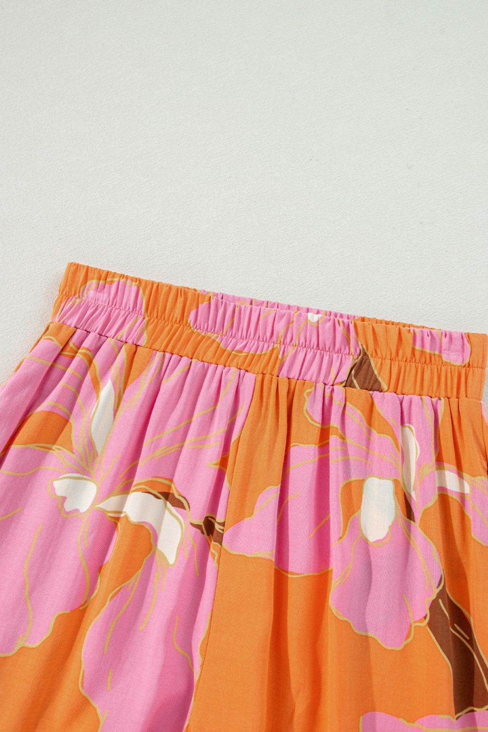 Floral Print Shirt and Shorts Set