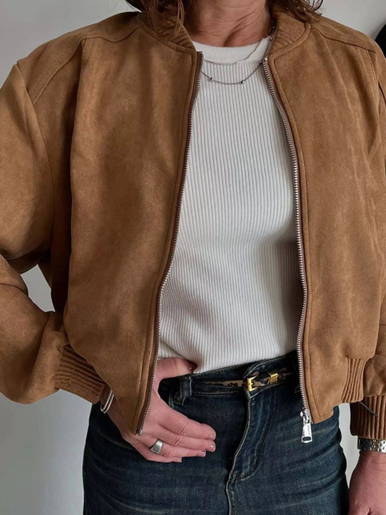 Zip Up Long Sleeve Jacket