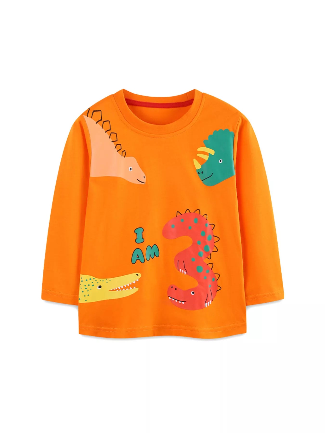 Children's Dinosaur Print Long Sleeve T-Shirt