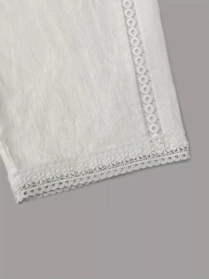 Wide Leg Cropped Pants